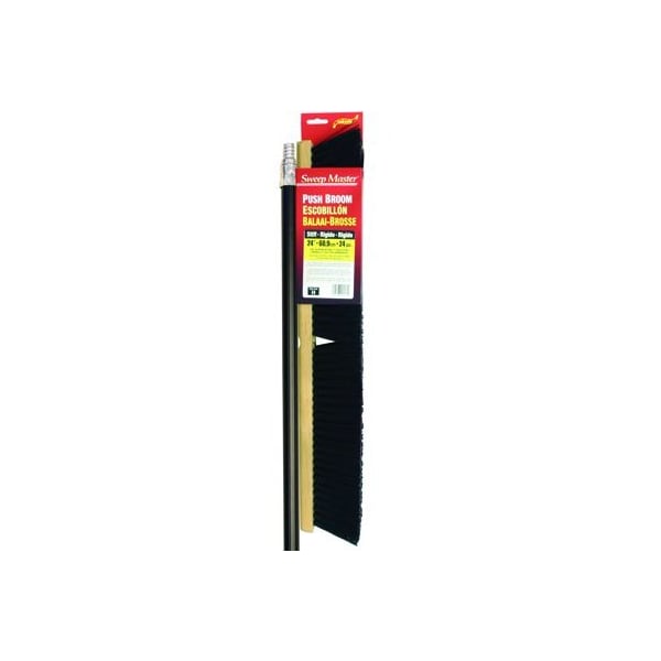 BROOM MAROON W/BORDER W/HANDLE 24"